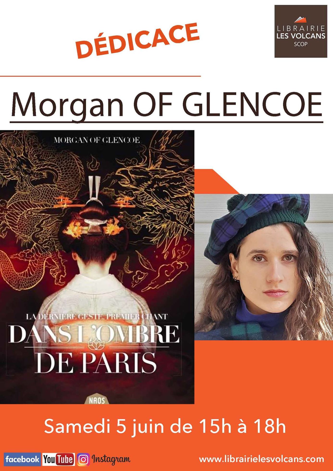 Photo de Morgan Of Glencoe en dédicace à Clermont Ferrand